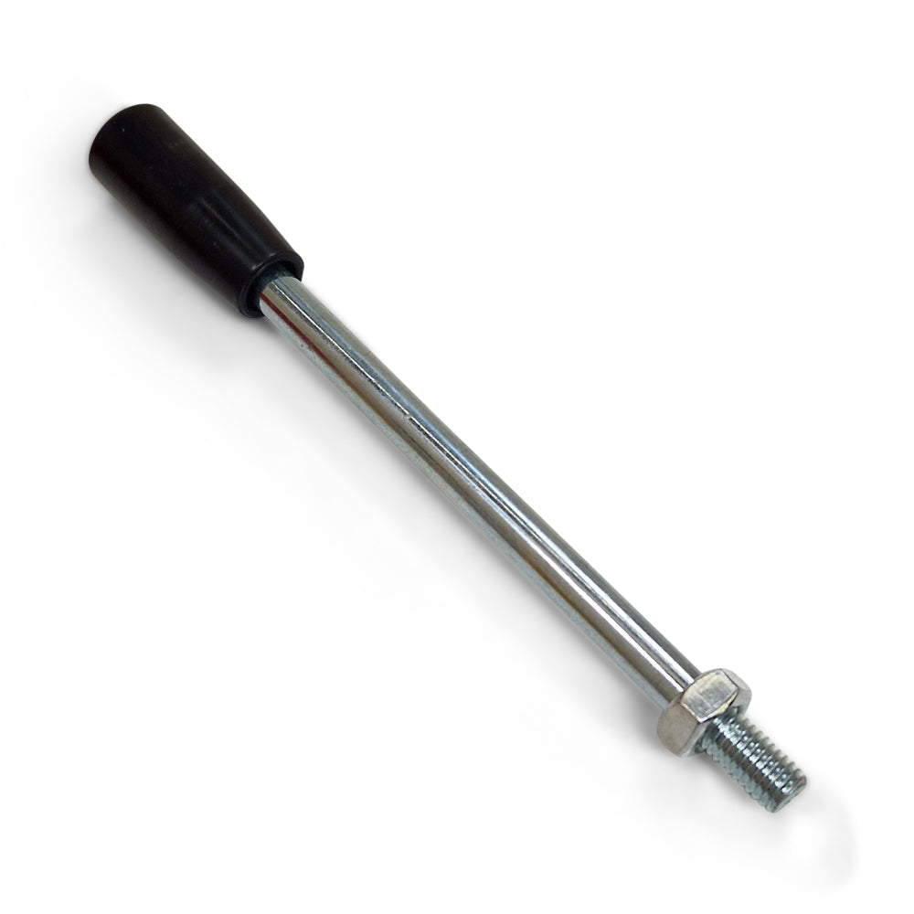 Hand lever 45L -80L-90L-100L-120L-150L-240L M10 Thread x 180mm Long - Black Plastic Handle