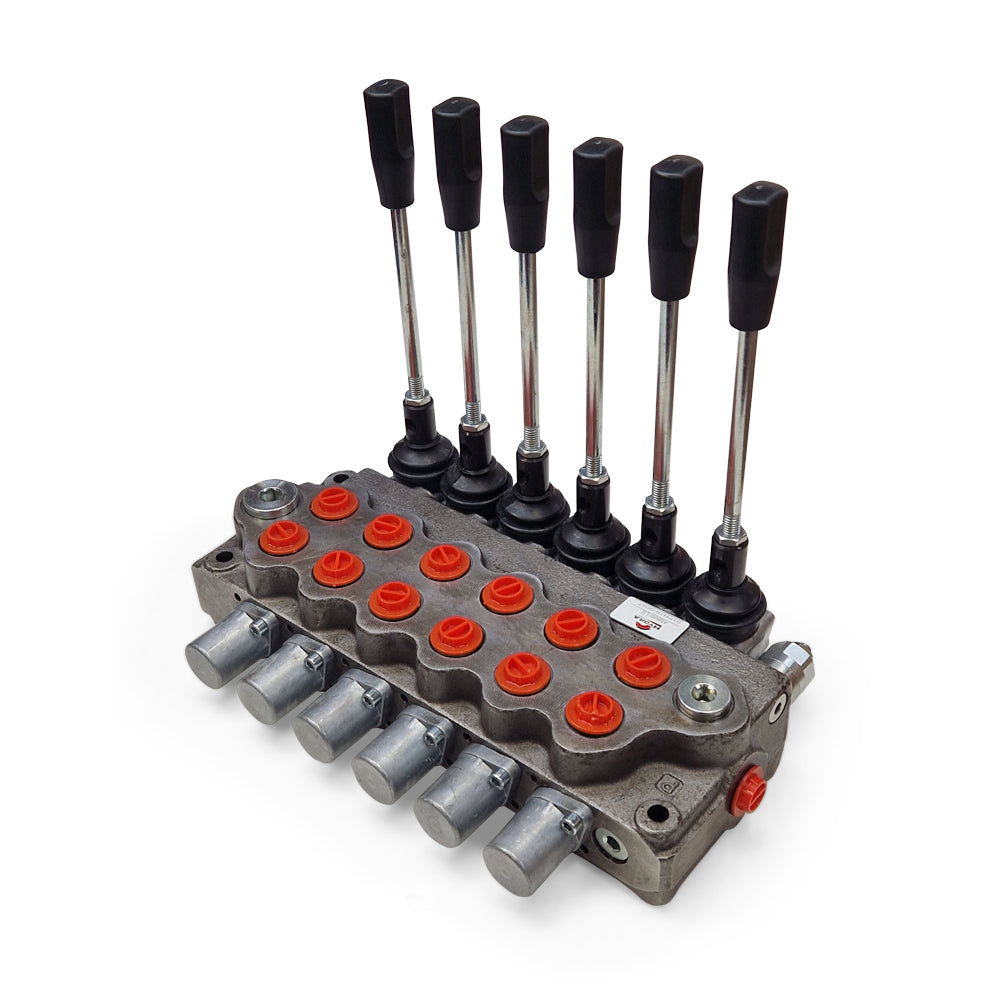 Standard 45L Lever Operated Monoblock Valves (3/8"BSP) (1-6 levers) - Approved Hydraulics Limited