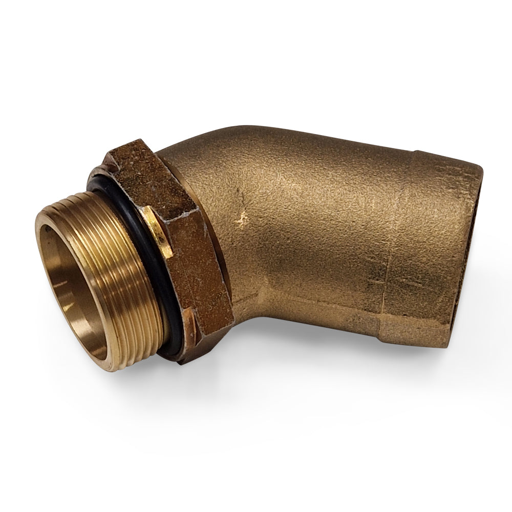 ADMISSION CONNECTOR 1&quot;1/2 PIPE 2&quot; ELBOW 45º