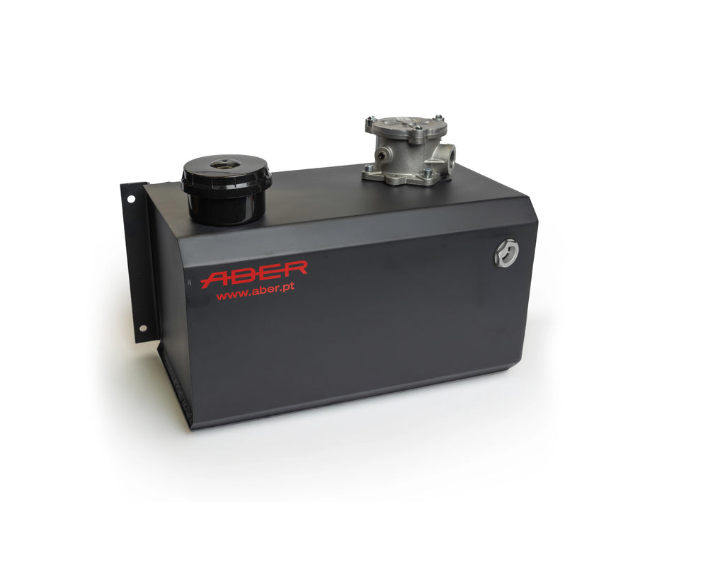 Black mechanical component with 'Aber' branding on a white background