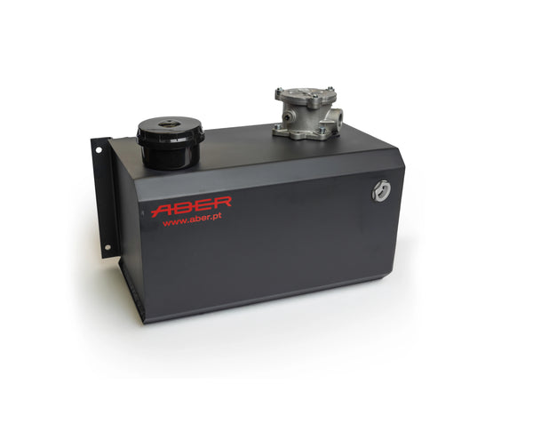 Black mechanical component with 'Aber' branding on a white background