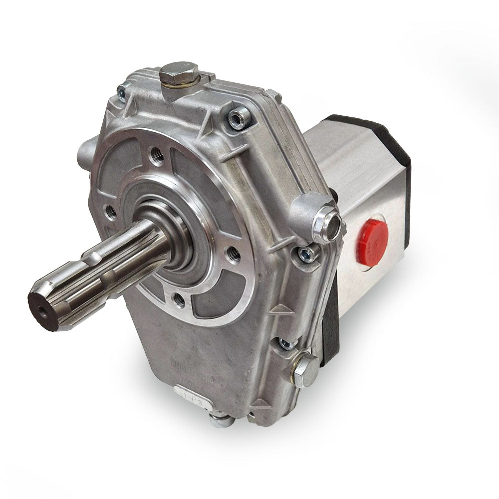 Aluminium Hydraulic Male Shaft AGRI PTO Gearbox 3:1 Ratio (20 kW Max) with Group 3 Pump