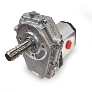 Aluminium Hydraulic Male Shaft AGRI PTO Gearbox 3:1 Ratio (20 kW Max) with Group 3 Pump