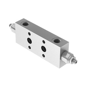 BSPP Double Acting Counterbalance Valve For Open Center upto 350 Bar -  Flanged Version  - Steel Body