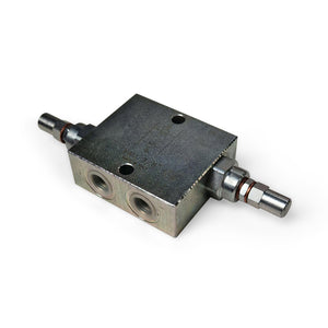 3/8" Dual Cross Line Relief Valve (V0440/180) 35 lpm - 100-180 Bar - With Protection Caps