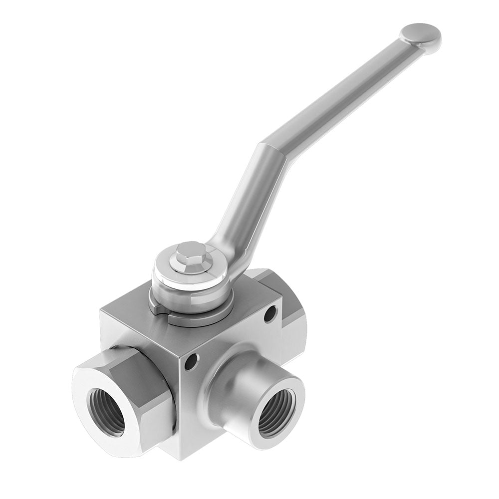 BSPP 3 Ports High Pressure Ball Valve - Approved Hydraulics Limited