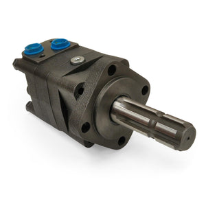 M+S Hydraulic Motor 80 CC/Rev, 4 bolt mount, 34.85 PTO DIN 9611 Agri Shaft