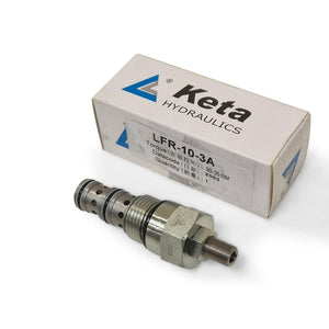 KETA 3 Way Priority Pressure Compensaed Flow Control Valve Cartridge - Approved Hydraulics Limited