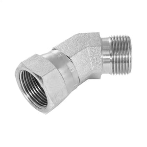 1/2" BSP Male x 1/2" BSP Female Swivel 45° Swept Elbow