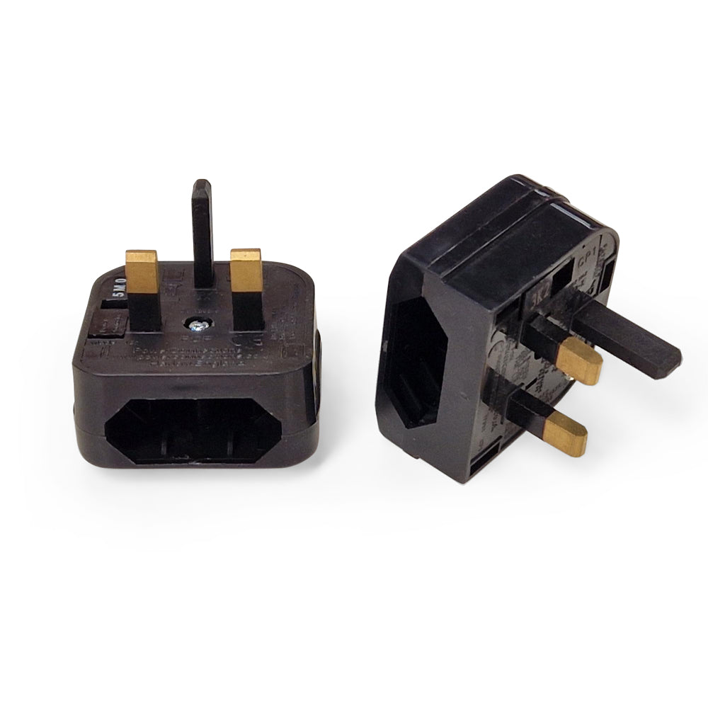 Euro Plug 2 Pin To Uk 3 Pin Plug Adapter