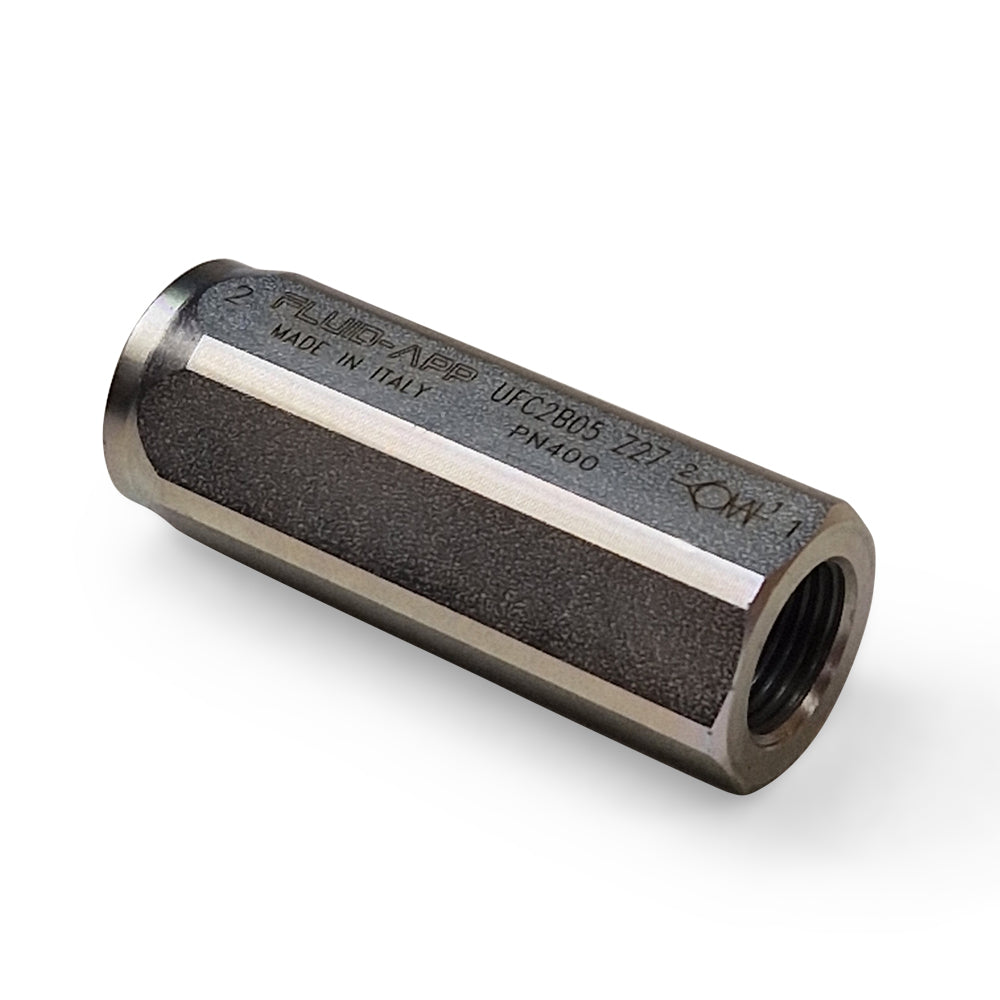 BSPP Female Poppet Check Valve - Cracking Pressure 0.5 Bar