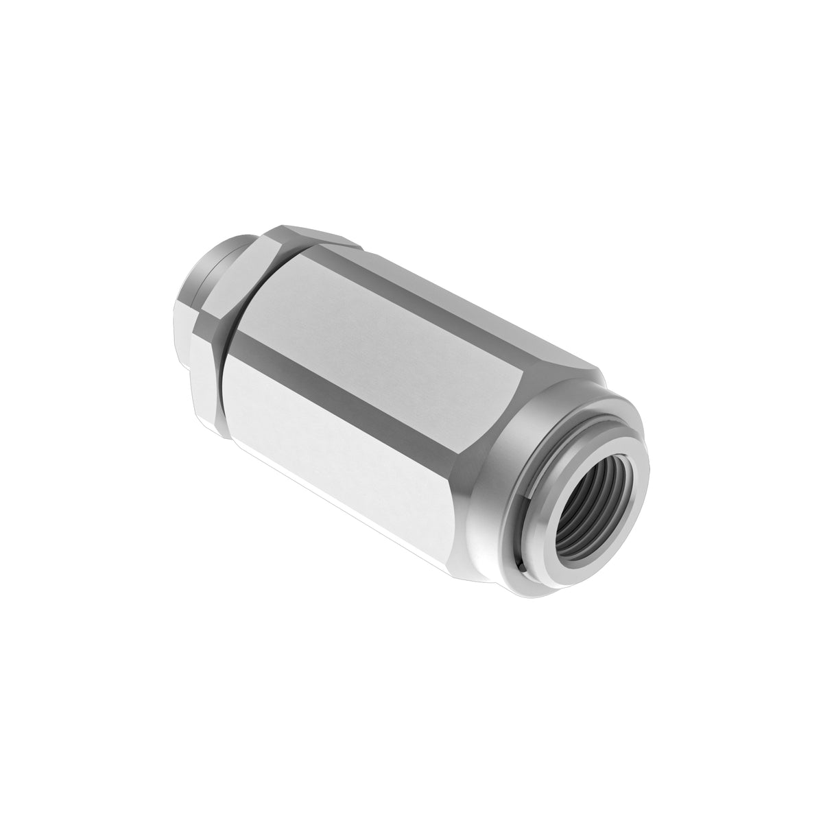 BSPP One Way Flow Control Valve - Barrel Type