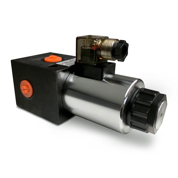 Hydra Part 3 Port Solenoid Diverter Valve 3/8" 12/24vDC - Approved Hydraulics