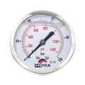 Hydra Part 63mm Glycerine Hydraulic Pressure Gauge 0-1400 Psi (100 Bar) 1/4" Rear Entry - Approved Hydraulics