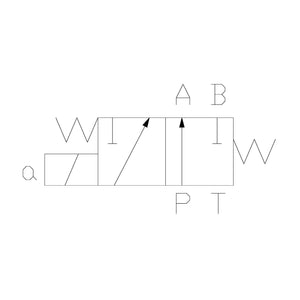 Hydra Part CETOP 3 single solenoid control valve NG06 P to A  B & T blocked - Approved Hydraulics