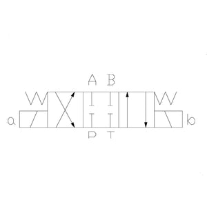 Hydra Part CETOP 5 Double Solenoid Control Valve NG10, All Ports Blocked - Approved Hydraulics