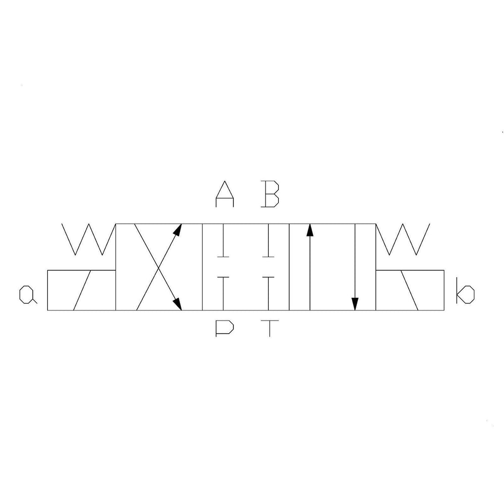 Hydra Part CETOP 3 Double Solenoid Control Valve NG06, All Ports Blocked - Approved Hydraulics