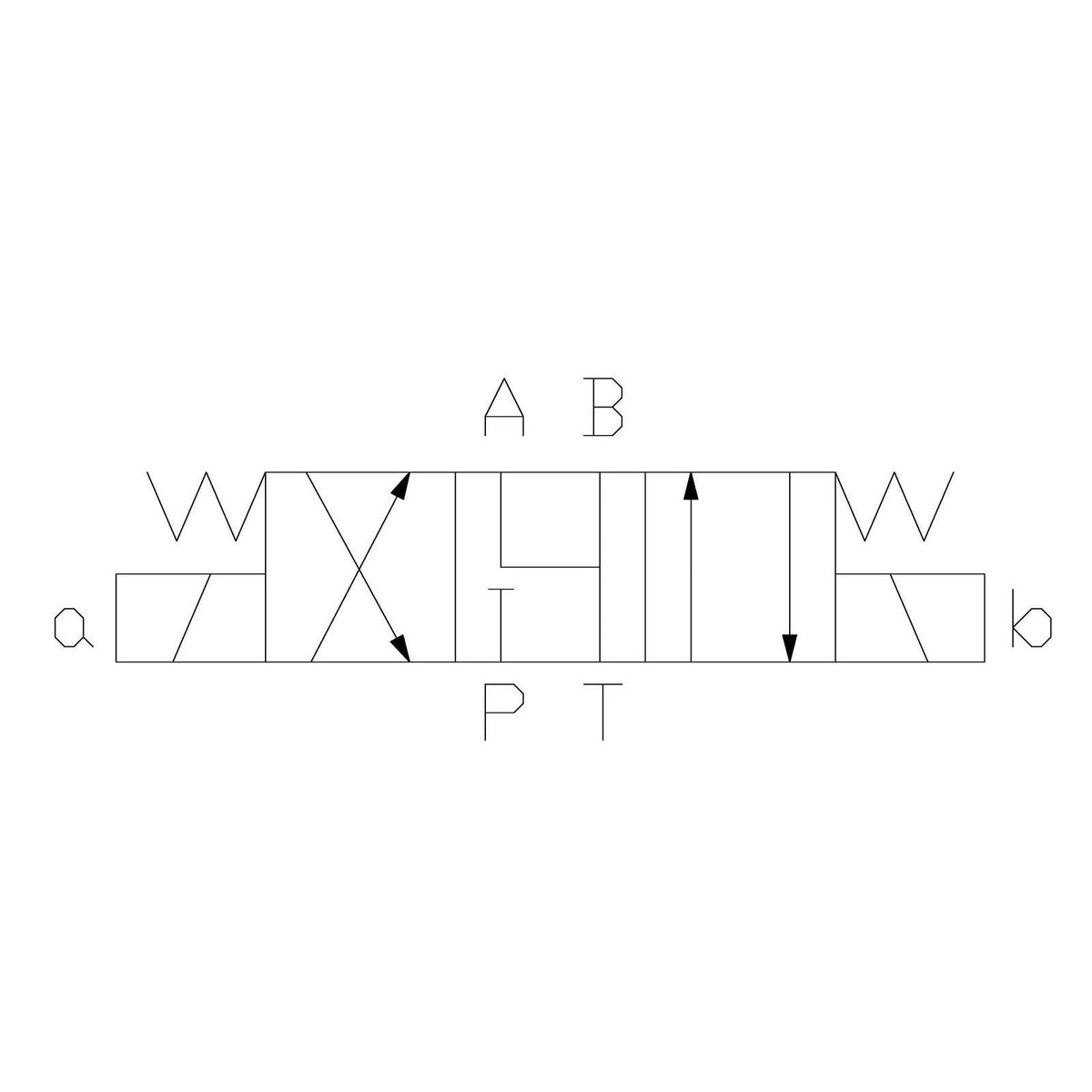 Hydra Part CETOP 3 Double Solenoid Control Valve NG06, A &amp; B to T - P Blocked - Approved Hydraulics