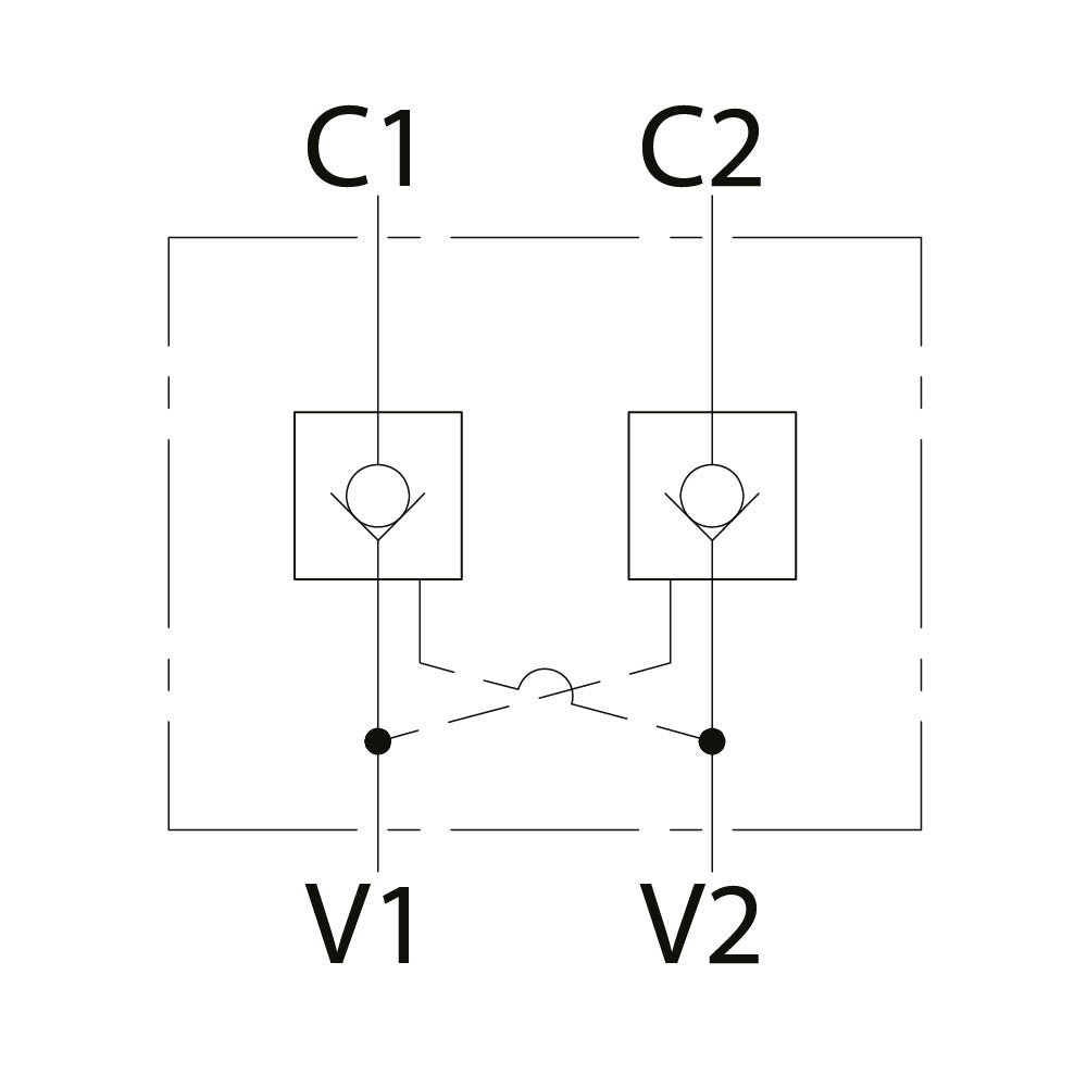 HP-LVDT-DIN Double Pilot Check Valves