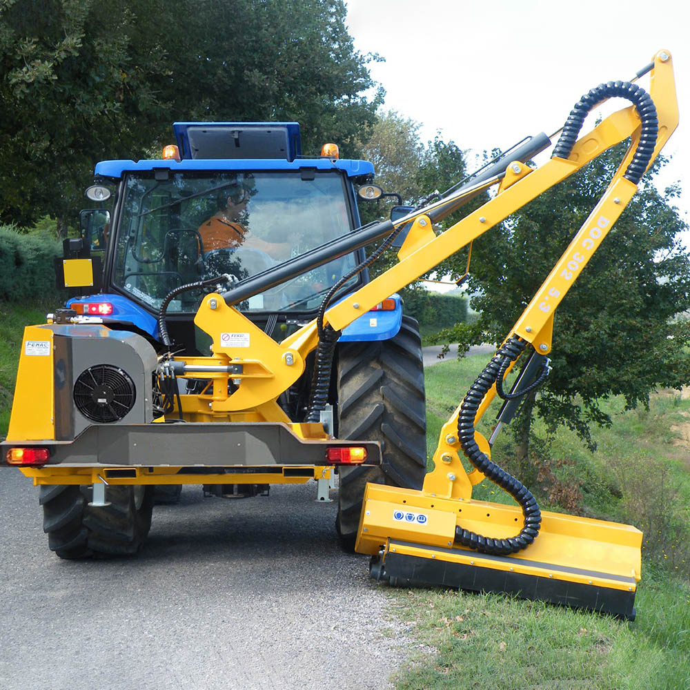 Femac DOC 302 Side Arm Flail (3.5-4.5T Tractors) - Approved Hydraulics
