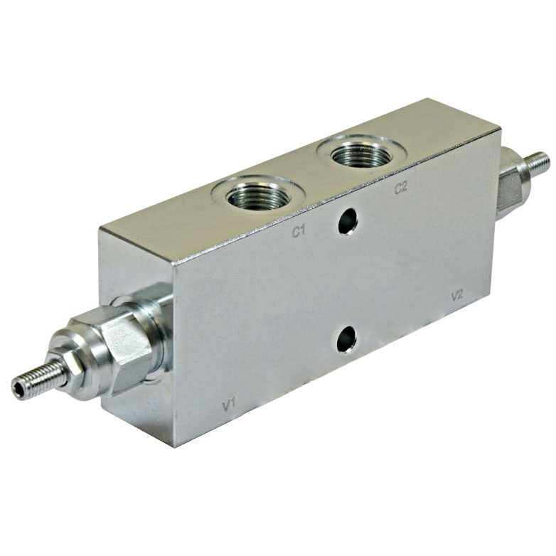 Hydra Part Double Counterbalance Valve 3/8&quot; In Line - 100-350Bar - Approved Hydraulics