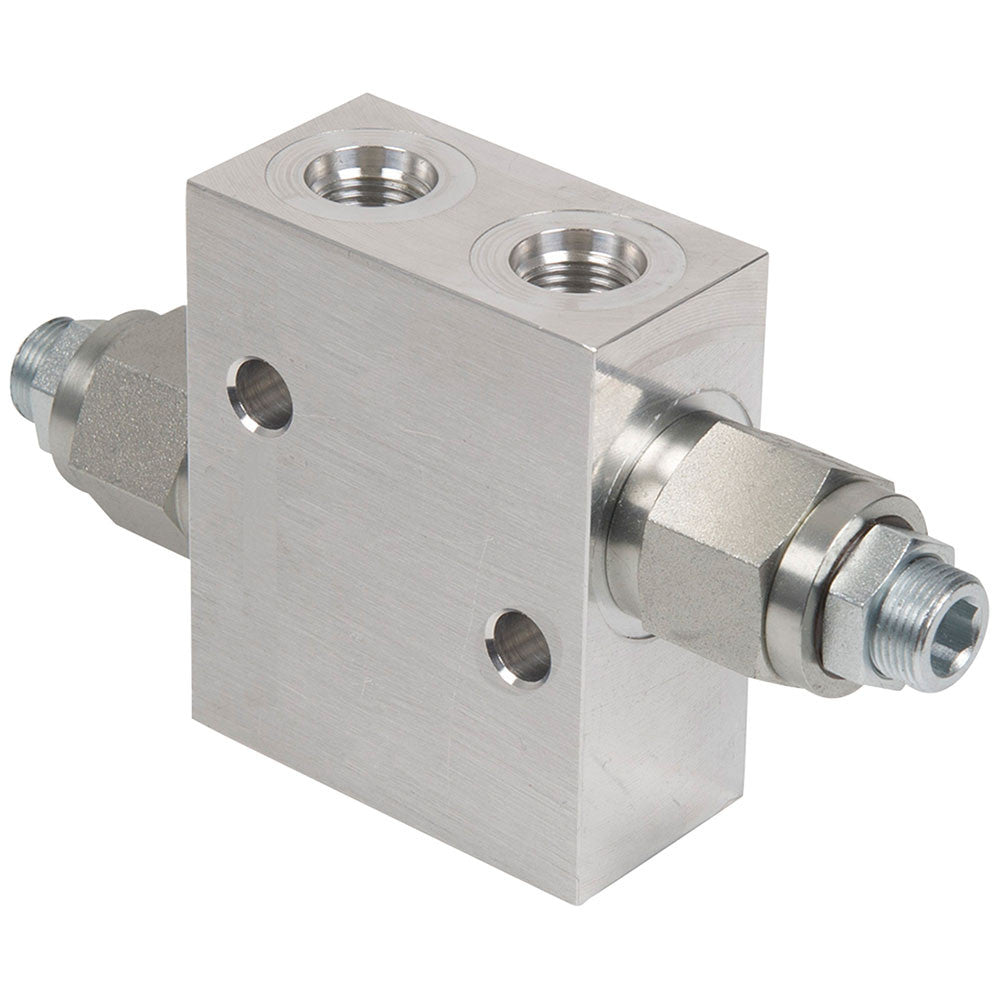 Hydra Part 3/4&quot;BSP Dual Cross-over 80Lpm Relief Valve - 130-350Bar - Approved Hydraulics