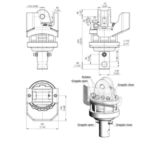 Baltrotors GR46X Rotator - Approved Hydraulics