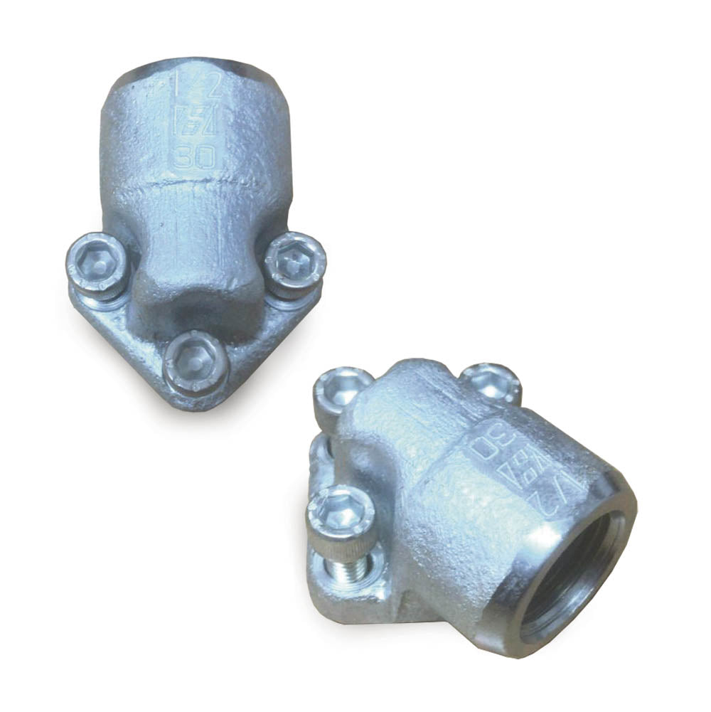 1/2&quot; Port, 90°, 3 Hole, 30mm PCD, Female Gear Pump Adaptors