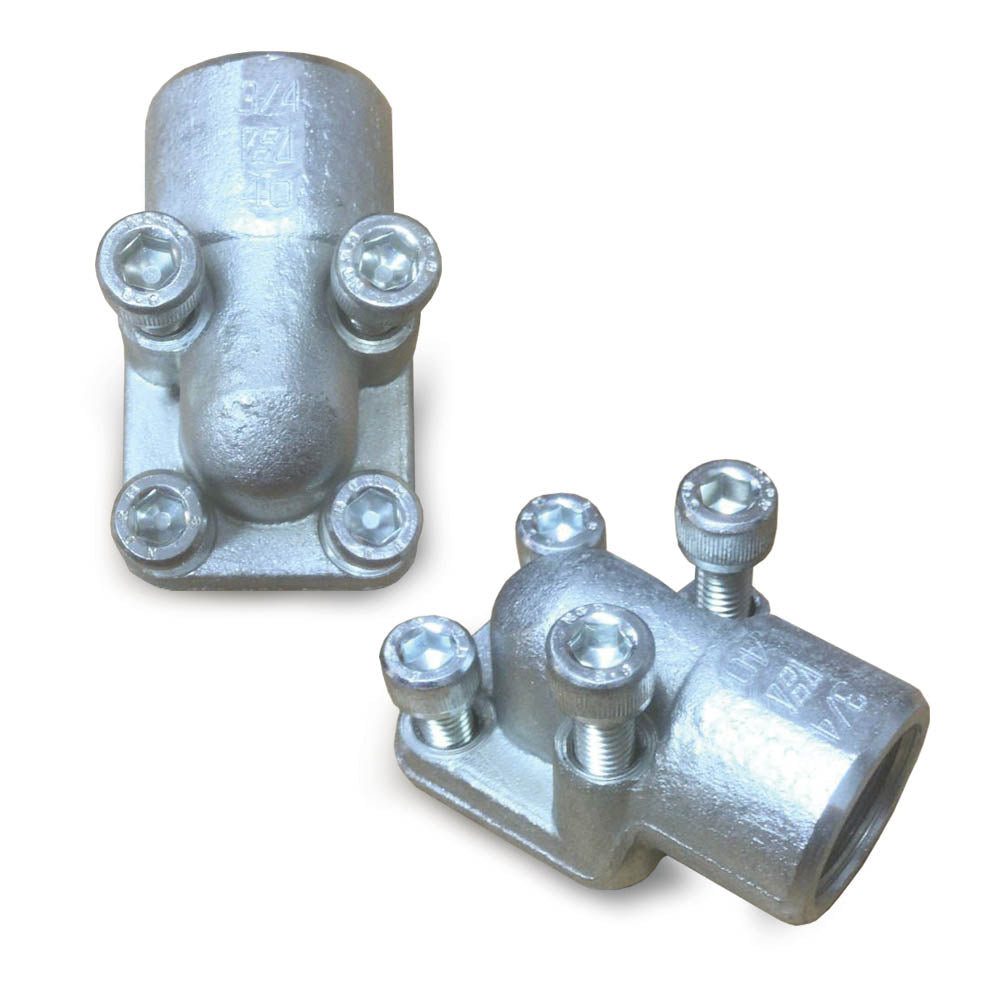 3/4&quot; Port, 90°, 4 Hole, 40mm PCD, Female Gear Pump Adaptors