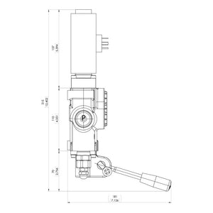 HP50 1/2" Solenoid & Lever Control Valves 50LPM 12/24VDC - Approved Hydraulics Limited