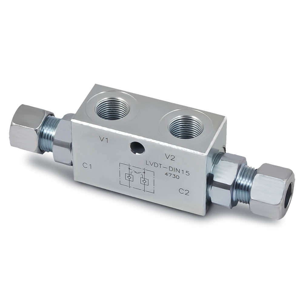 HP-LVDT-DIN Double Pilot Check Valves