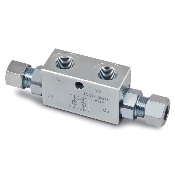 HP-LVDT-DIN Double Pilot Check Valves