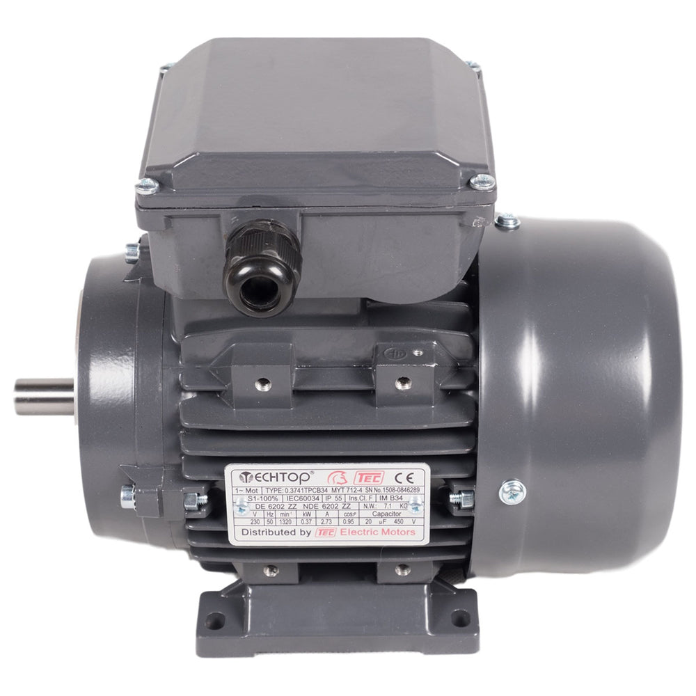TEC TEC Single Phase Electric Motors - 2 Pole, 3000rpm, 240vAC (PERMANENT CAP) - Approved Hydraulics
