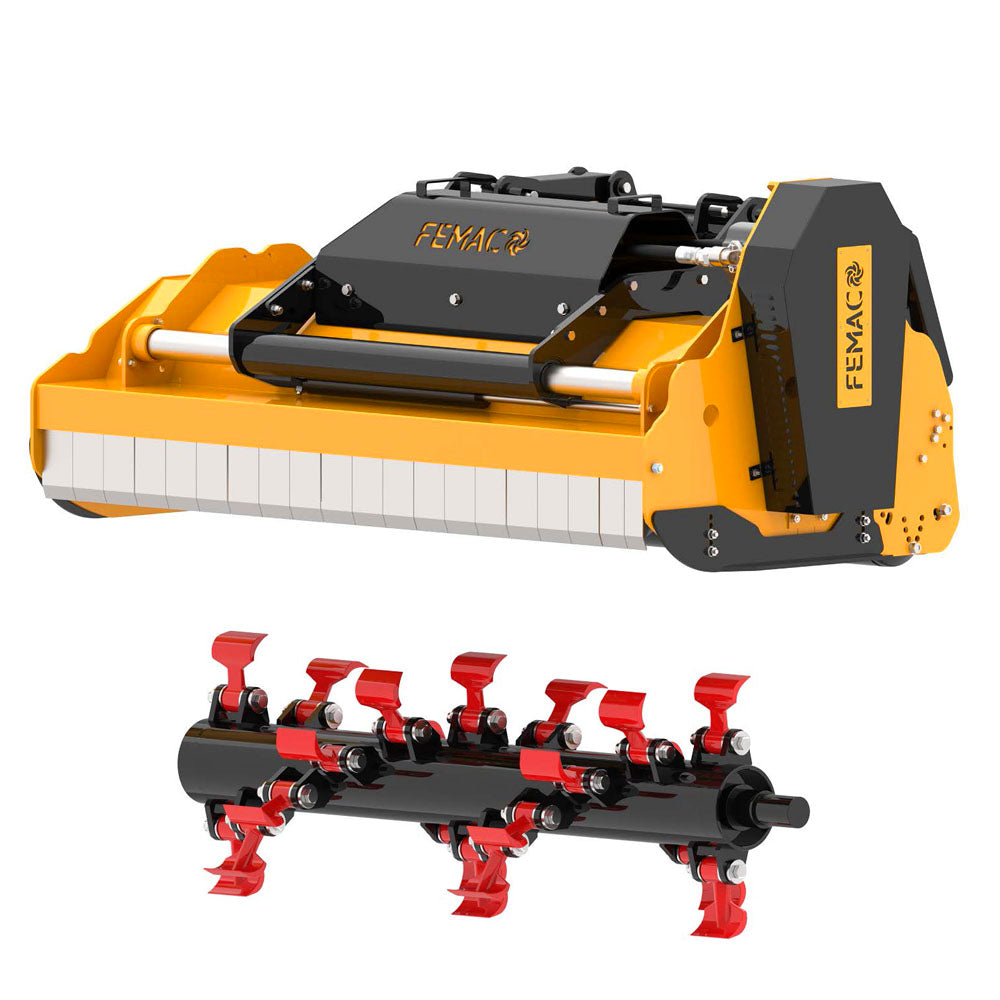 Femac S5 Skidsteer Flail - 50-90hp - Approved Hydraulics