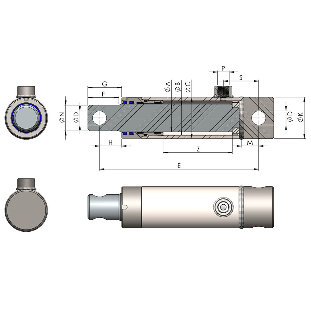 Series 100 Single Acting Cylinders