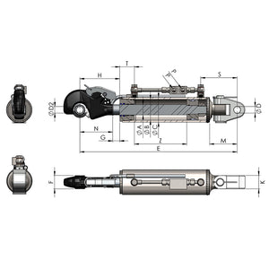 Series 620 Top Link Cylinders - Approved Hydraulics Limited