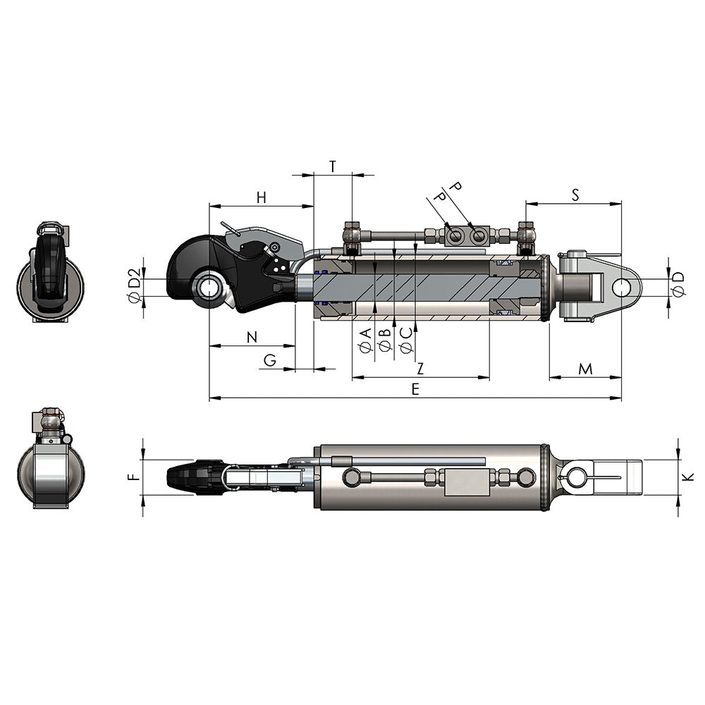 Series 620 Top Link Cylinders