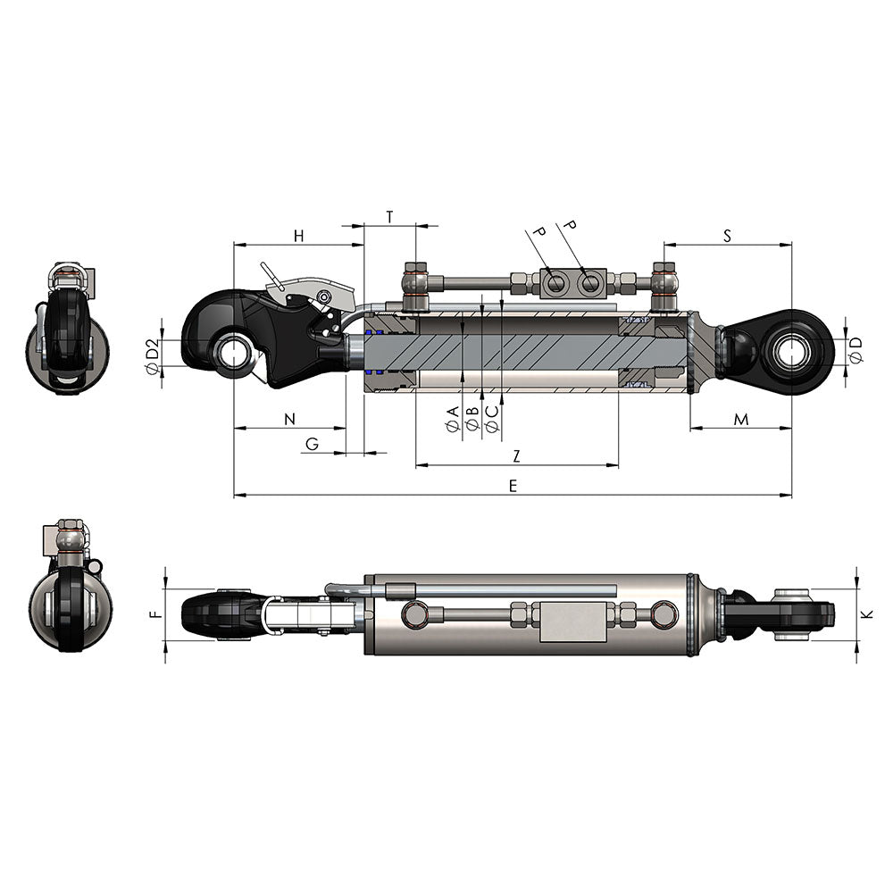 Series 630 Top Link Cylinders