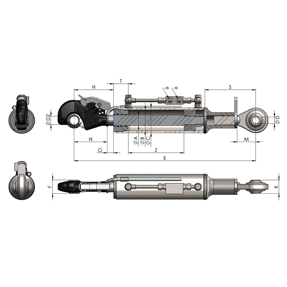 Series 640 Top Link Cylinders