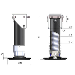 Series 800 Crutch Cylinders - Approved Hydraulics Limited