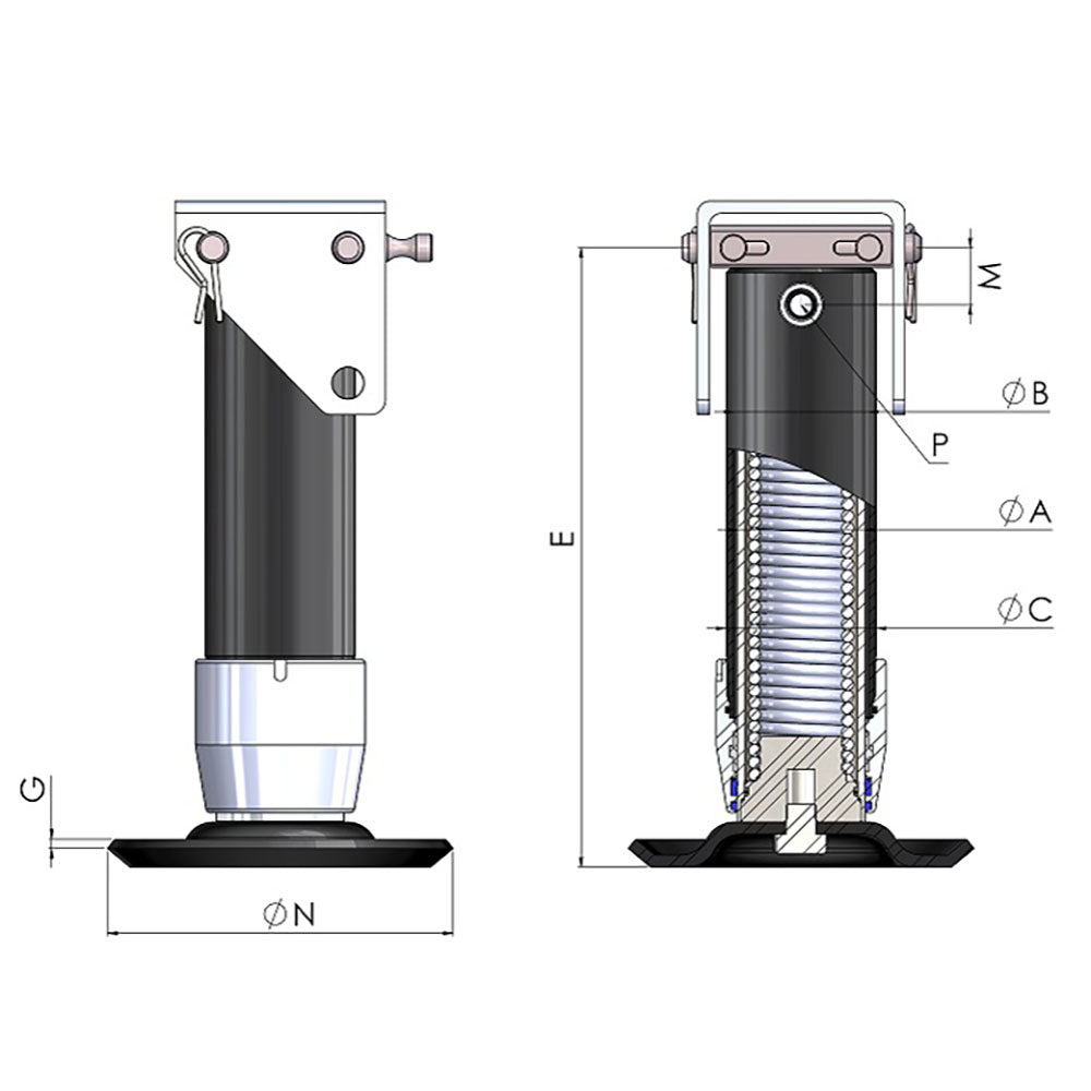 Series 800 Crutch Cylinders