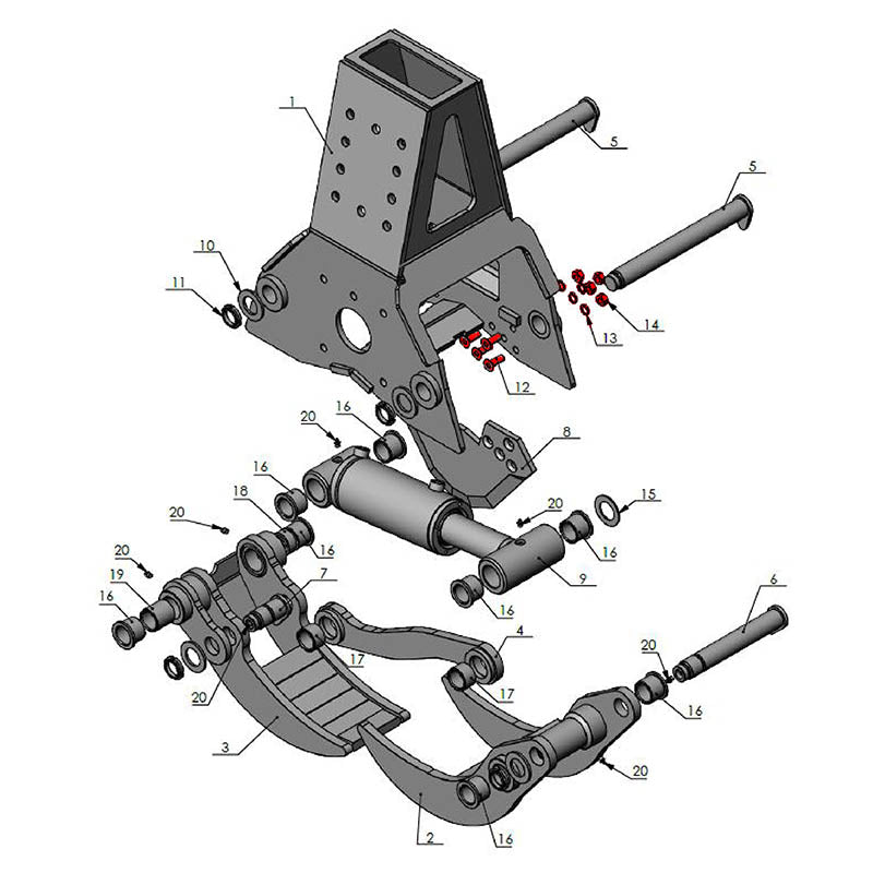 T-CUT18 Bolt Kit for Replacement Knife
