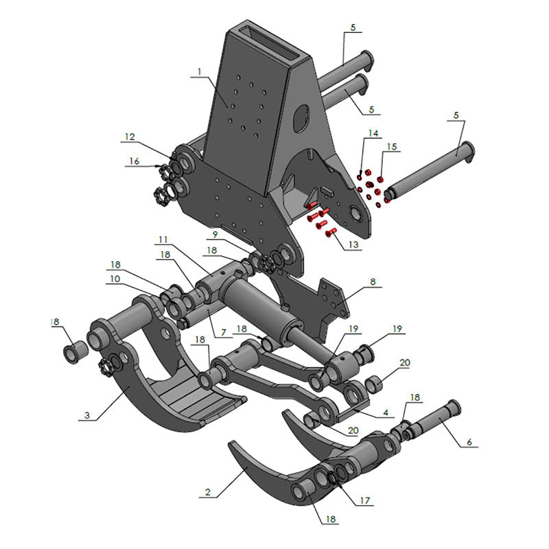 T-CUT30 Bolt Kit for Replacement Knife