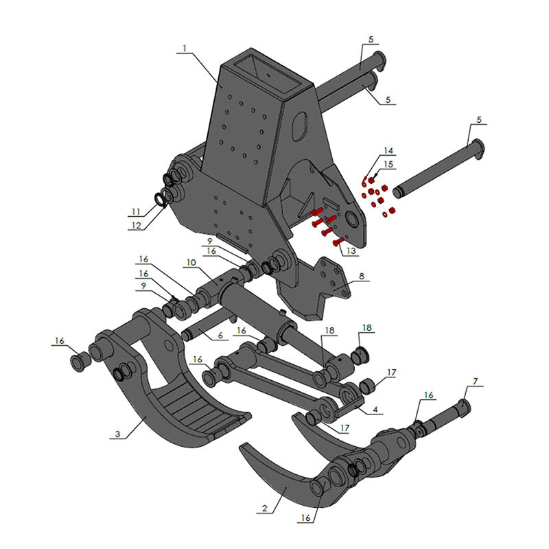 T-CUT40 Bolt Kit for Replacement Knife