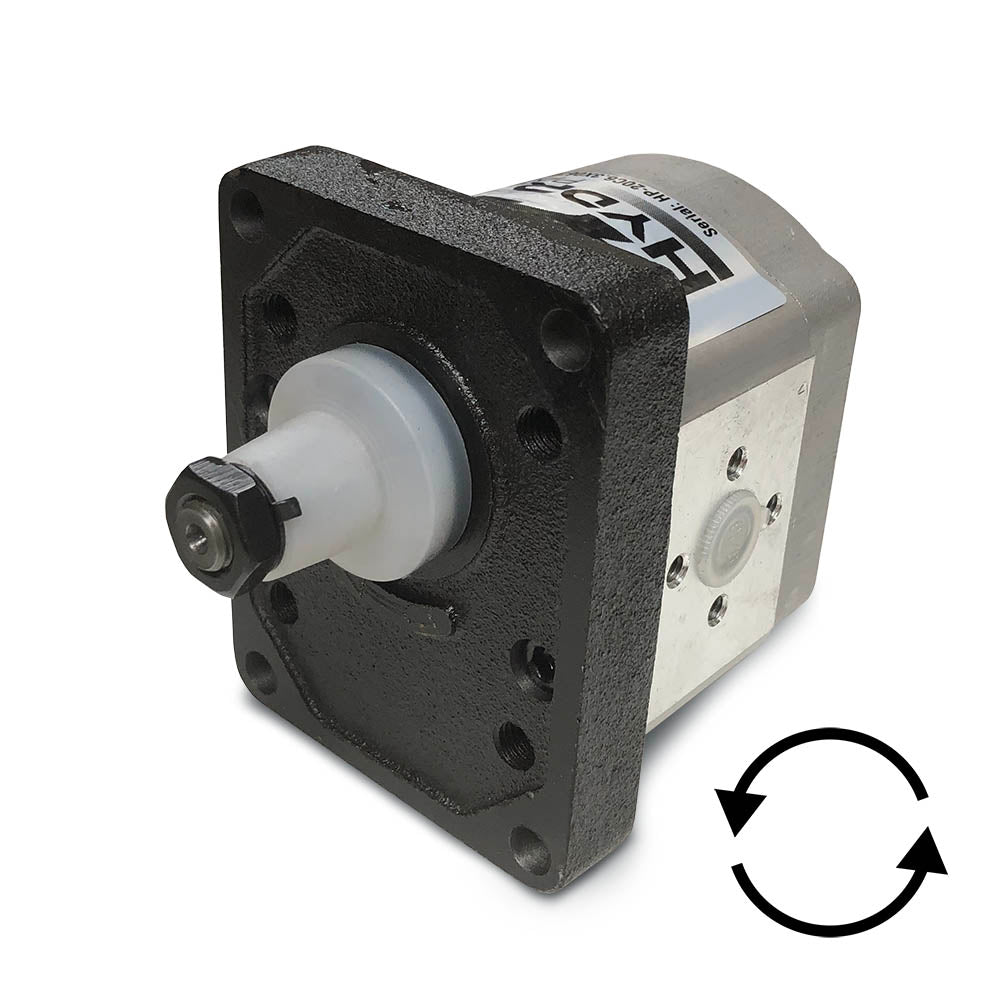 Anti-Clockwise Group 2 Tandem Hydraulic Pumps - Front - Approved Hydraulics Limited