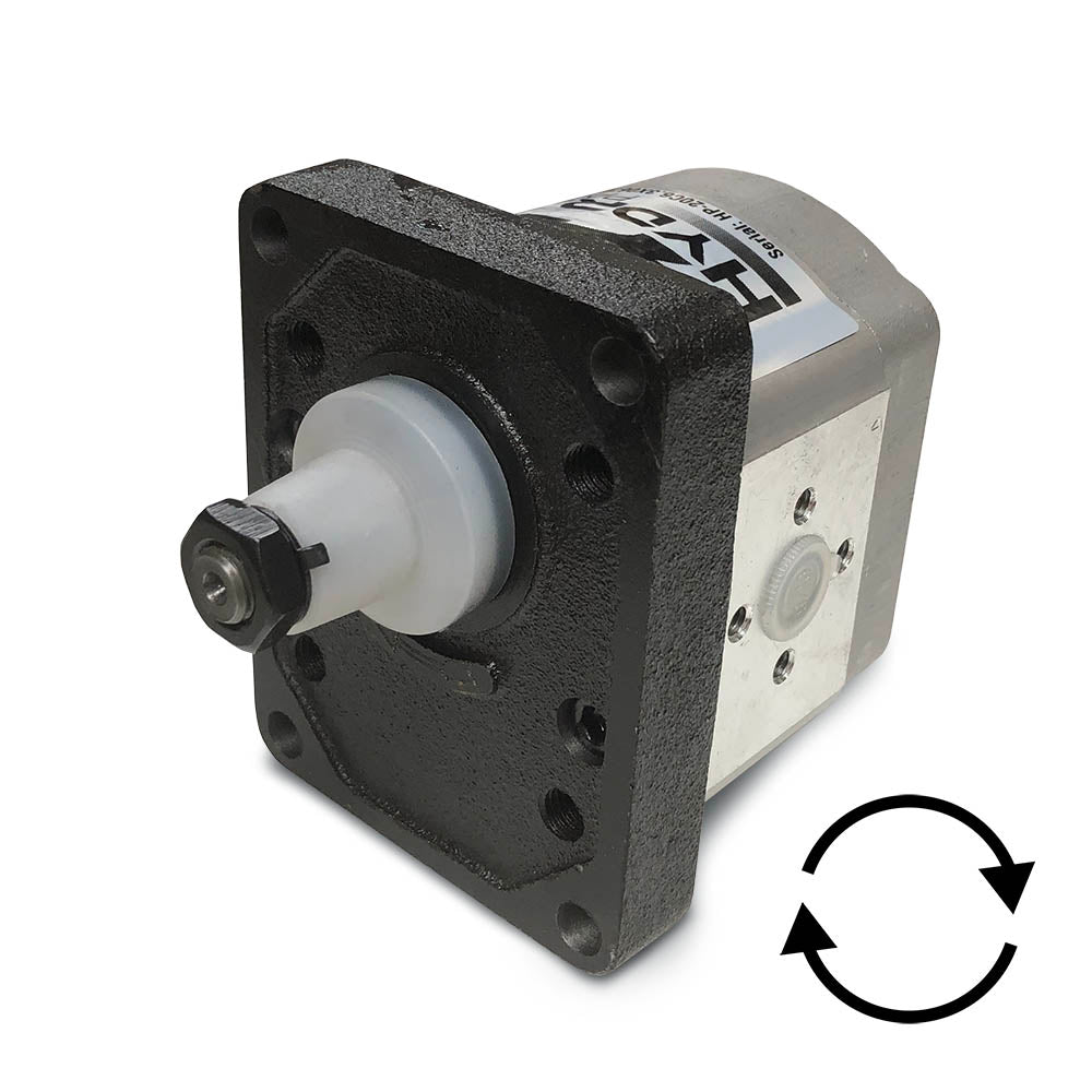 Clockwise Group 2 Tandem Hydraulic Pumps - Front - Approved Hydraulics Limited