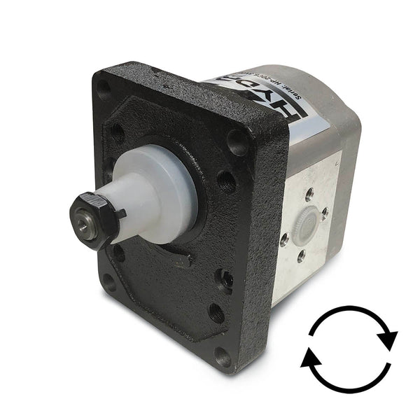 Clockwise Group 2 Tandem Hydraulic Pumps - Front