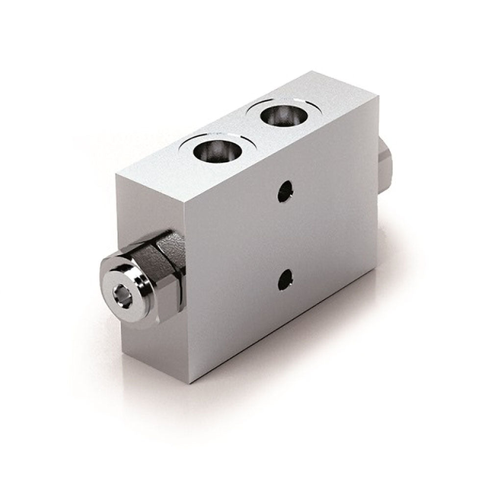 Dual Pilot Operated Check Valve 3/8&quot;BSP In Line - 20Lpm - Approved Hydraulics Limited