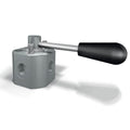 High Pressure 3 Port Manual Diverter Valve - Steel 3/4" 500Bar - Approved Hydraulics Limited