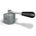 High Pressure 3 Port Manual Diverter Valve - Steel 1" 500Bar - Approved Hydraulics Limited